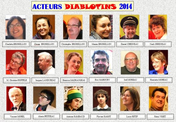 Acteurs DIABLOTINS 2014