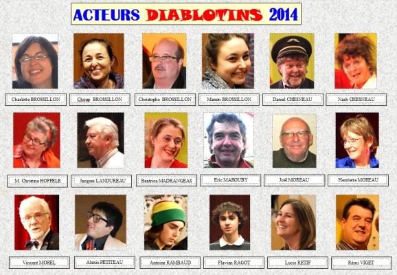 Acteurs DIABLOTINS 2014